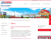Tablet Screenshot of carrollfuel.com